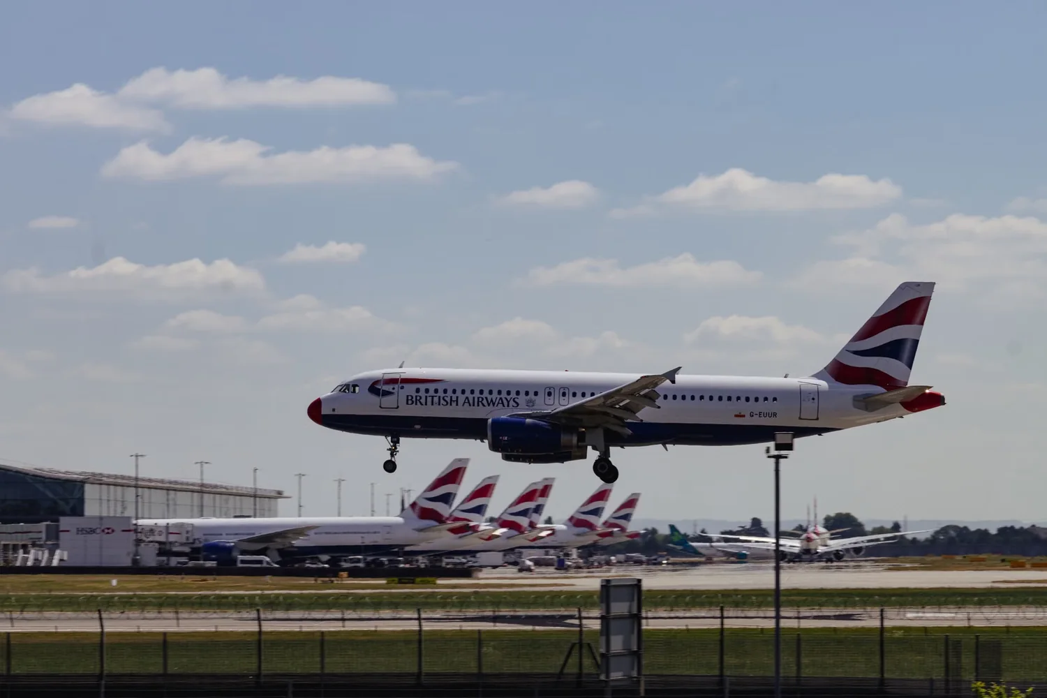 London Heathrow Airport passenger terminal in the United Kingdom