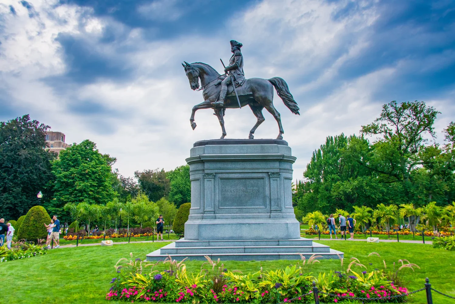 Boston Public Garden landmark in Boston