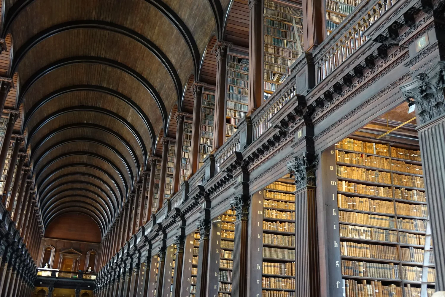 Trinity College Library landmark in Dublin